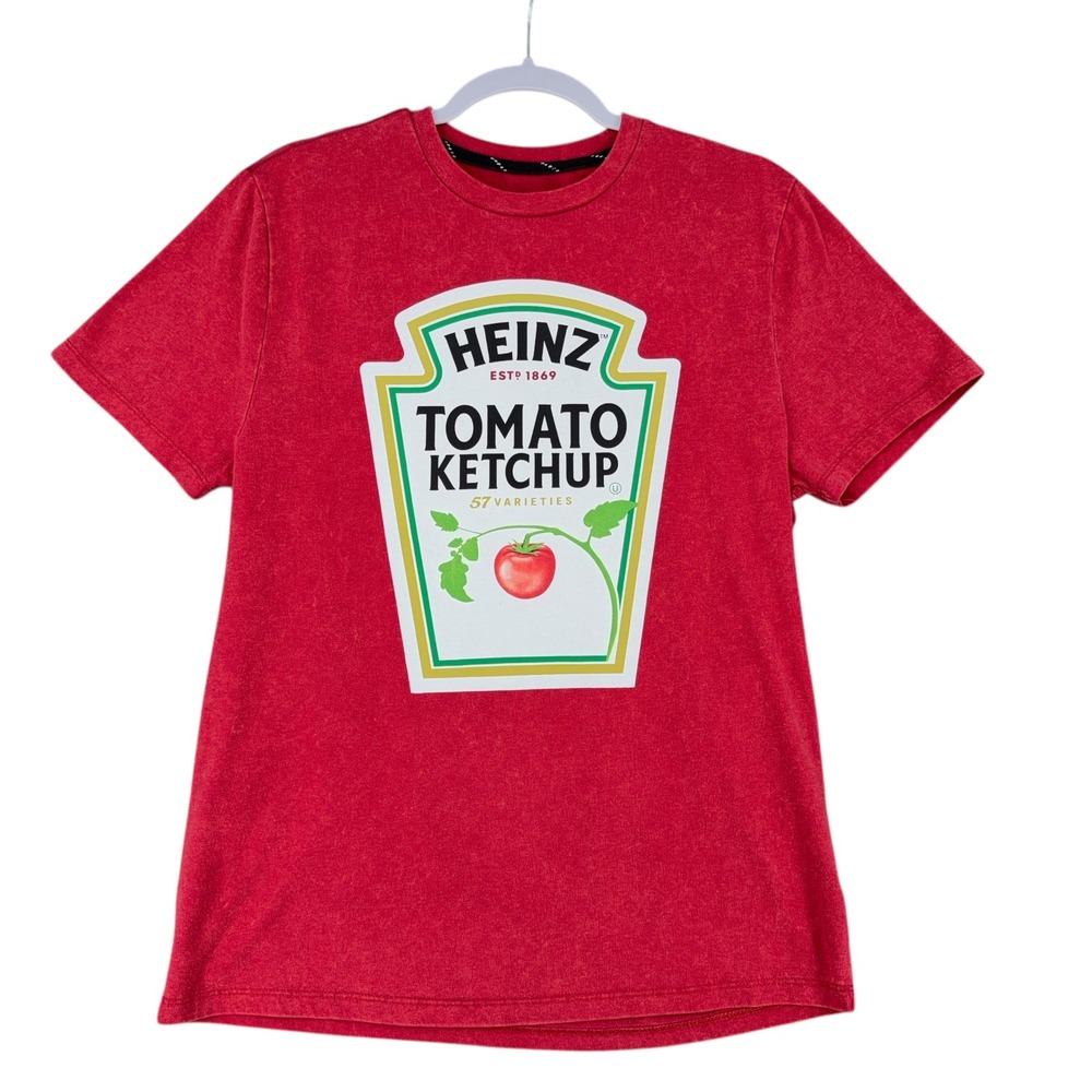 Heinz Tomato Ketchup Red‎ Graphic T Shirt Women's XL Short Sleeve Casual